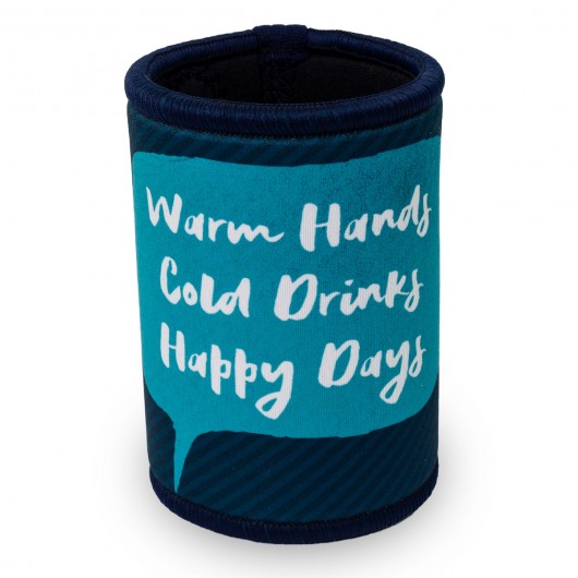 Warm Hands And Happy Days Printed Stubby